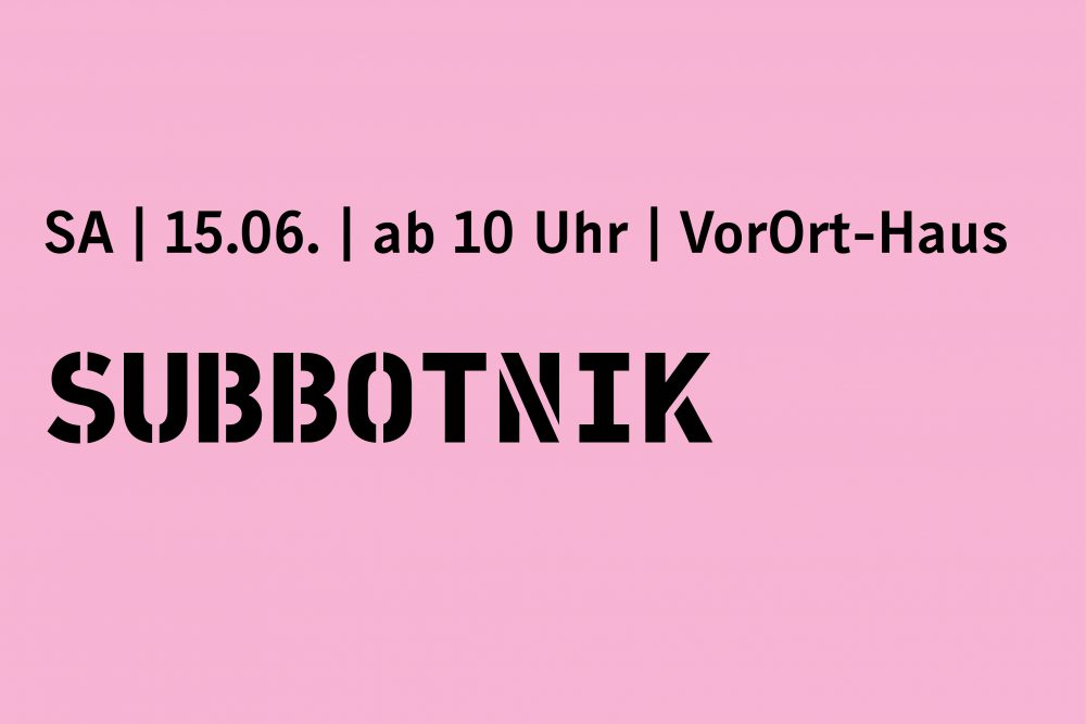 VorOrt Dessau - Subbotnik