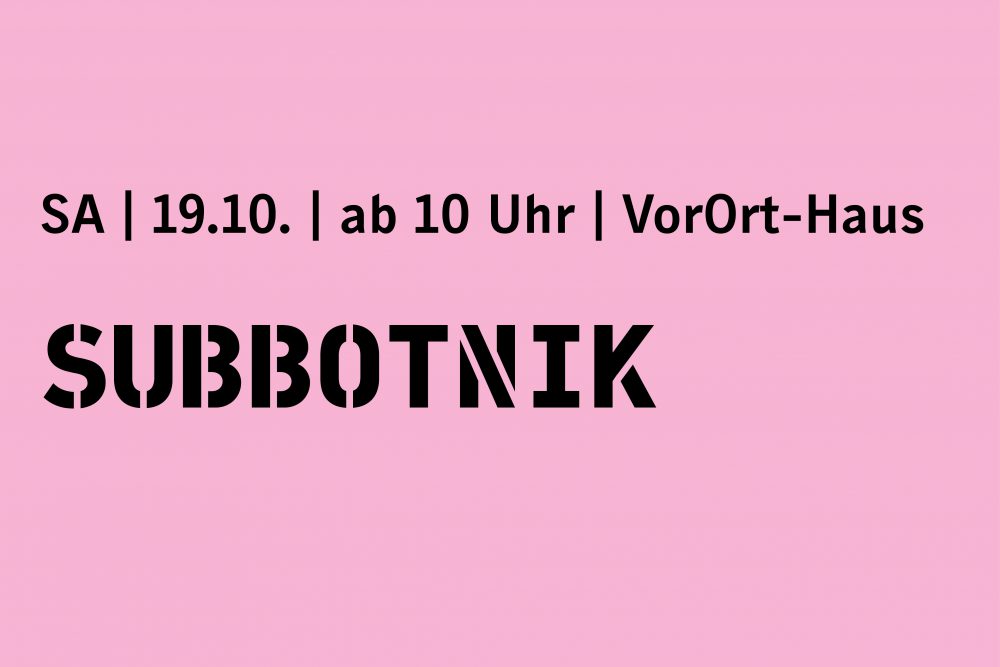VorOrt Dessau - Subbotnik
