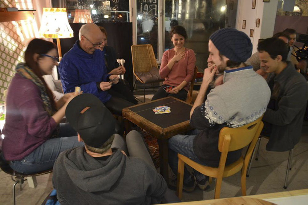 Ladencafé mit Spieleabend